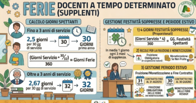 Guida alla Gestione delle Ferie per i Docenti a Tempo Determinato |Scheda in Allegato|