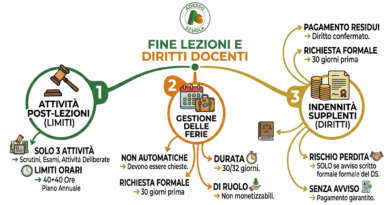 Fine delle lezioni: il docente non è né in vacanza, né a disposizione illimitata del Dirigente | Scheda illustrativa|